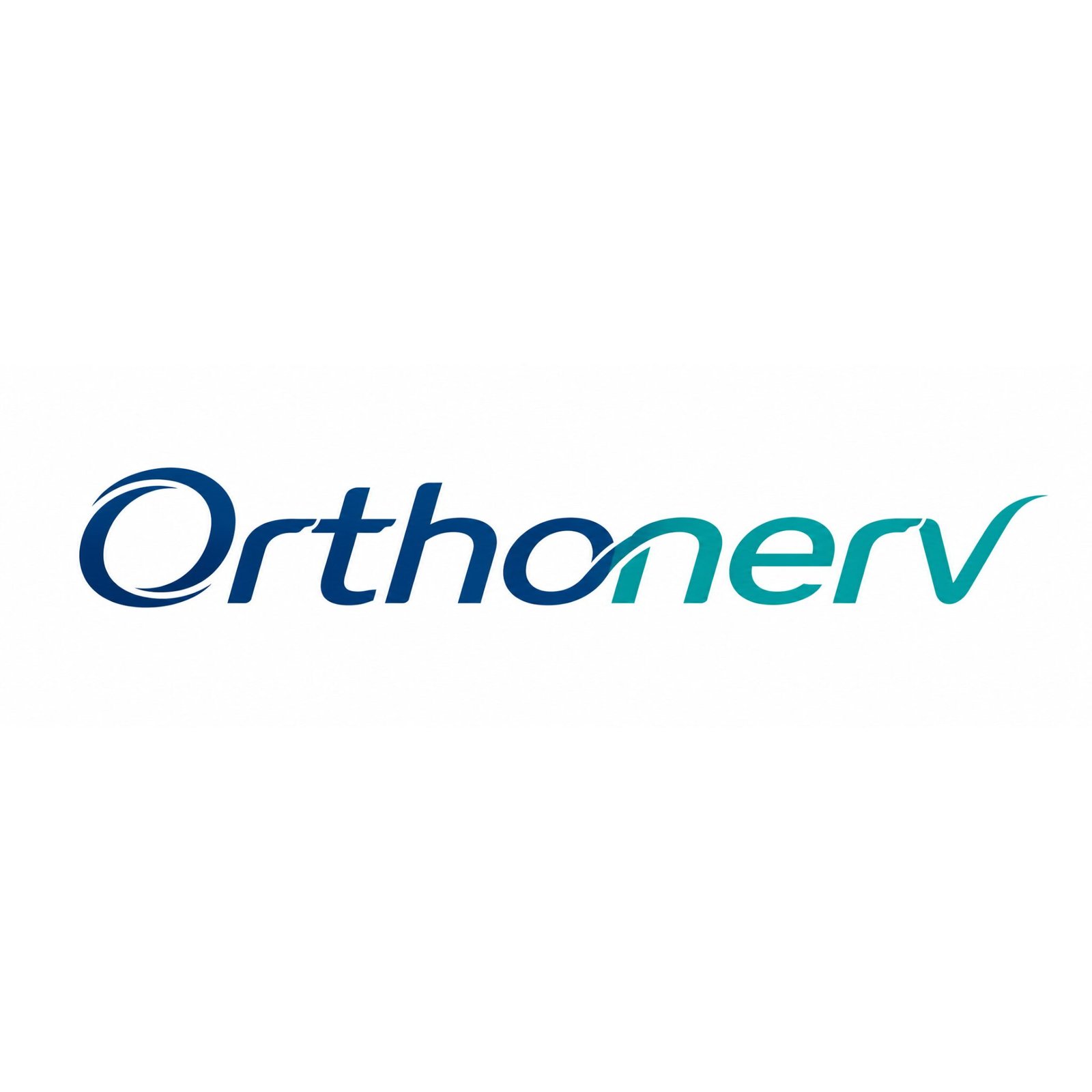 Orthonerv Ayurvedic pain relief roll-on logo in blue and teal