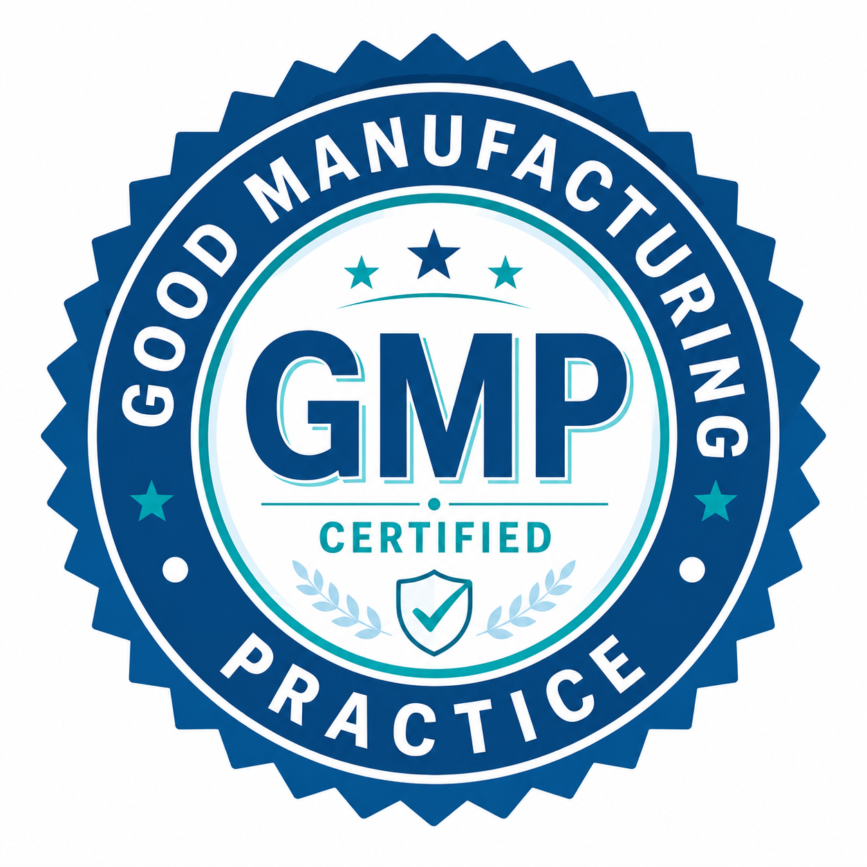 GMP certified manufacturing facility badge for Orthonerv Roll-On